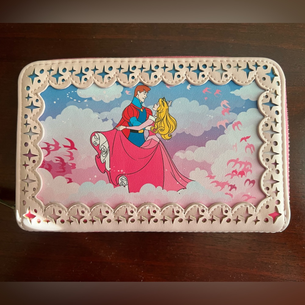 Loungefly Pink and Blue Princess Clutch